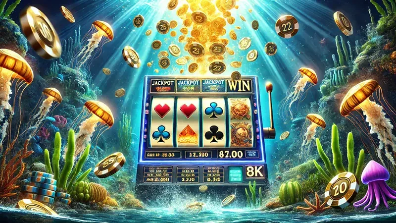 Ilustrasi arena bawah laut untuk permainan tembak ikan mobile